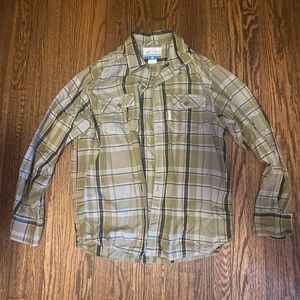 Columbia plaid button down